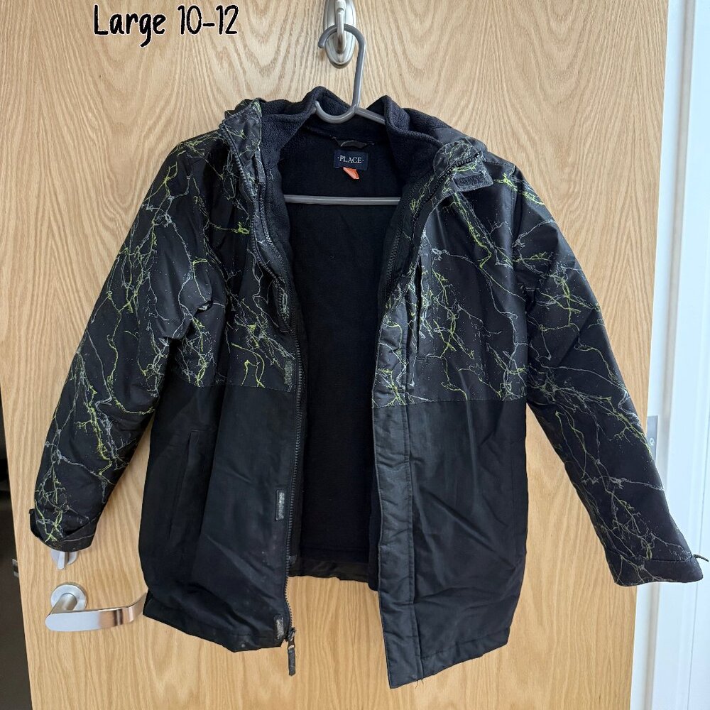 The Children's Place Large Black 3-in-1 Coat